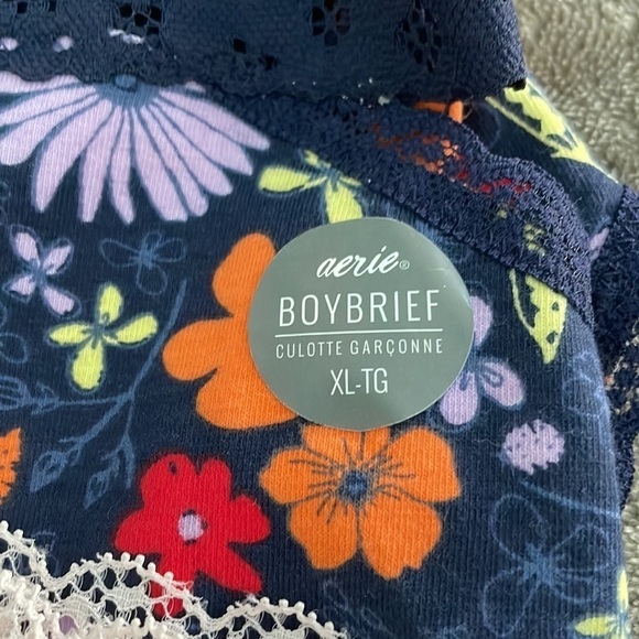 3 aerie Bundle Lace Floral Print  panties XL NWOT - Picture 9 of 10
